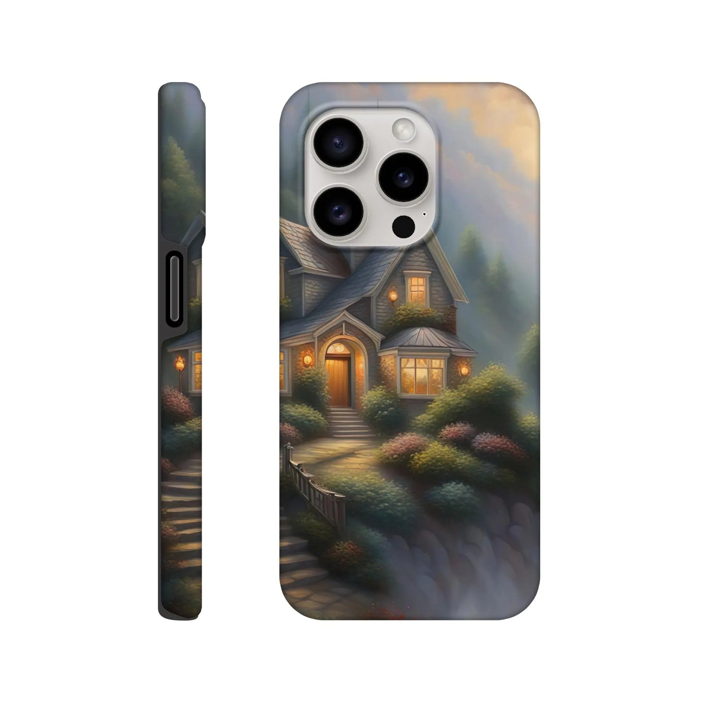 Smartphone-Hülle "Hart" - Traumlandschaft - Digitaler Stil, KI-Kunst RolConArt, Surreale Landschaften, iPhone-15-Pro