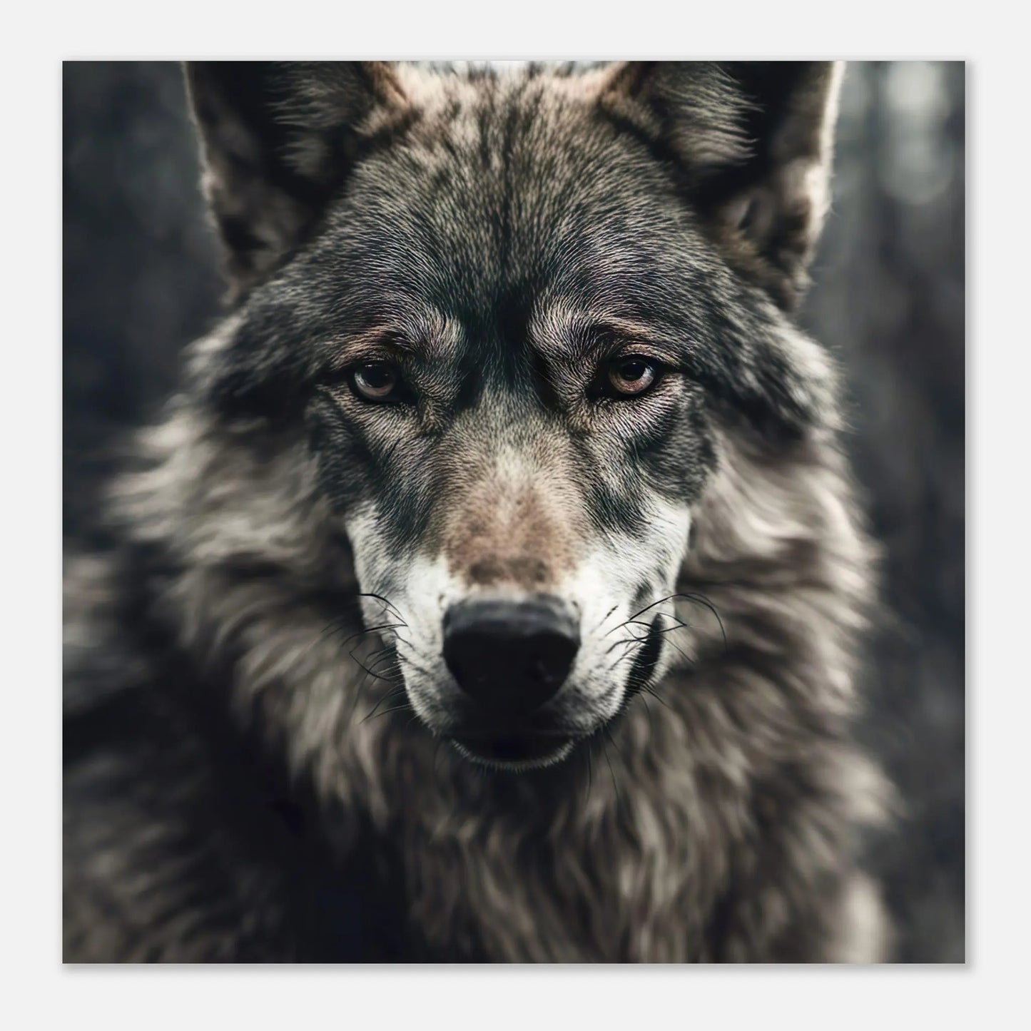 Aluminiumdruck - Wolf - Foto Stil, KI-Kunst RolConArt