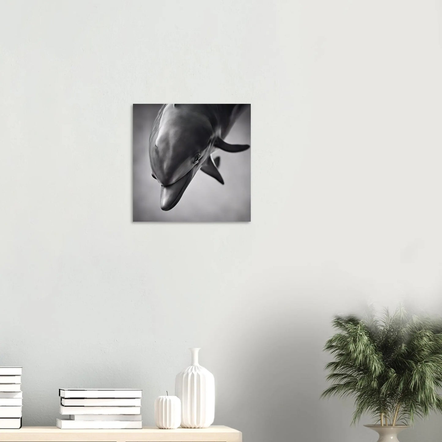 Moderner Forex-Druck - Delfin - Foto Stil, KI-Kunst RolConArt