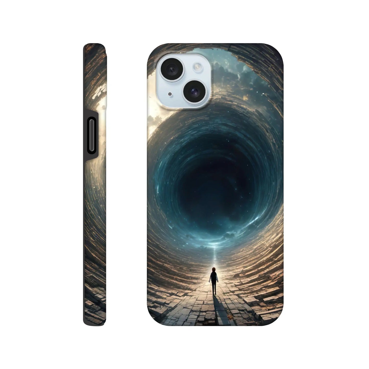 Smartphone-Hülle "Hart" - Weitblick - Digitaler Stil, KI-Kunst RolConArt, Sci-Fi, iPhone-15-Plus