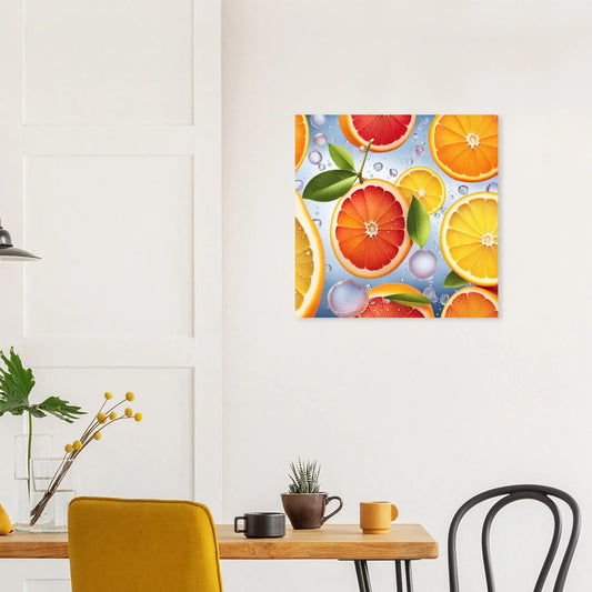 Moderner Forex-Druck - Fruchtige Vielfalt - Digitaler Stil, KI-Kunst RolConArt