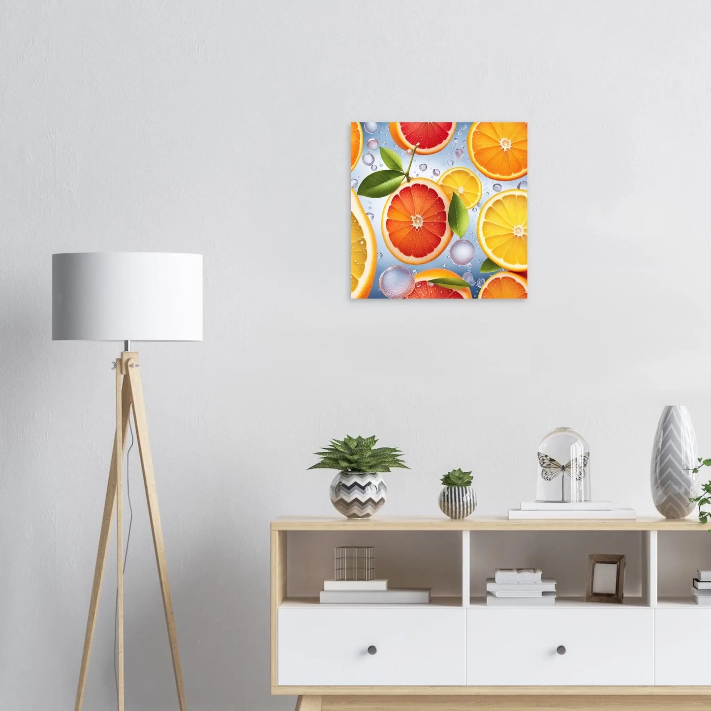 Moderner Forex-Druck - Fruchtige Vielfalt - Digitaler Stil, KI-Kunst RolConArt