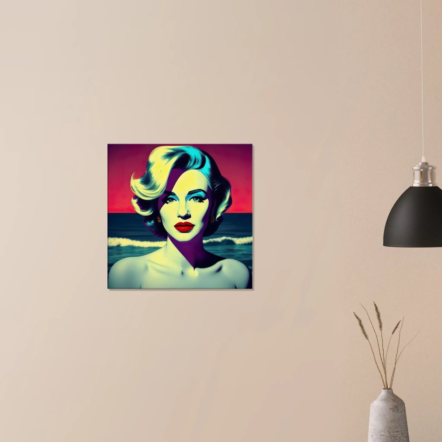 Leinwandbild - Frauenporträt im Retro Stil, KI-Kunst - RolConArt, Retro - Porträts,