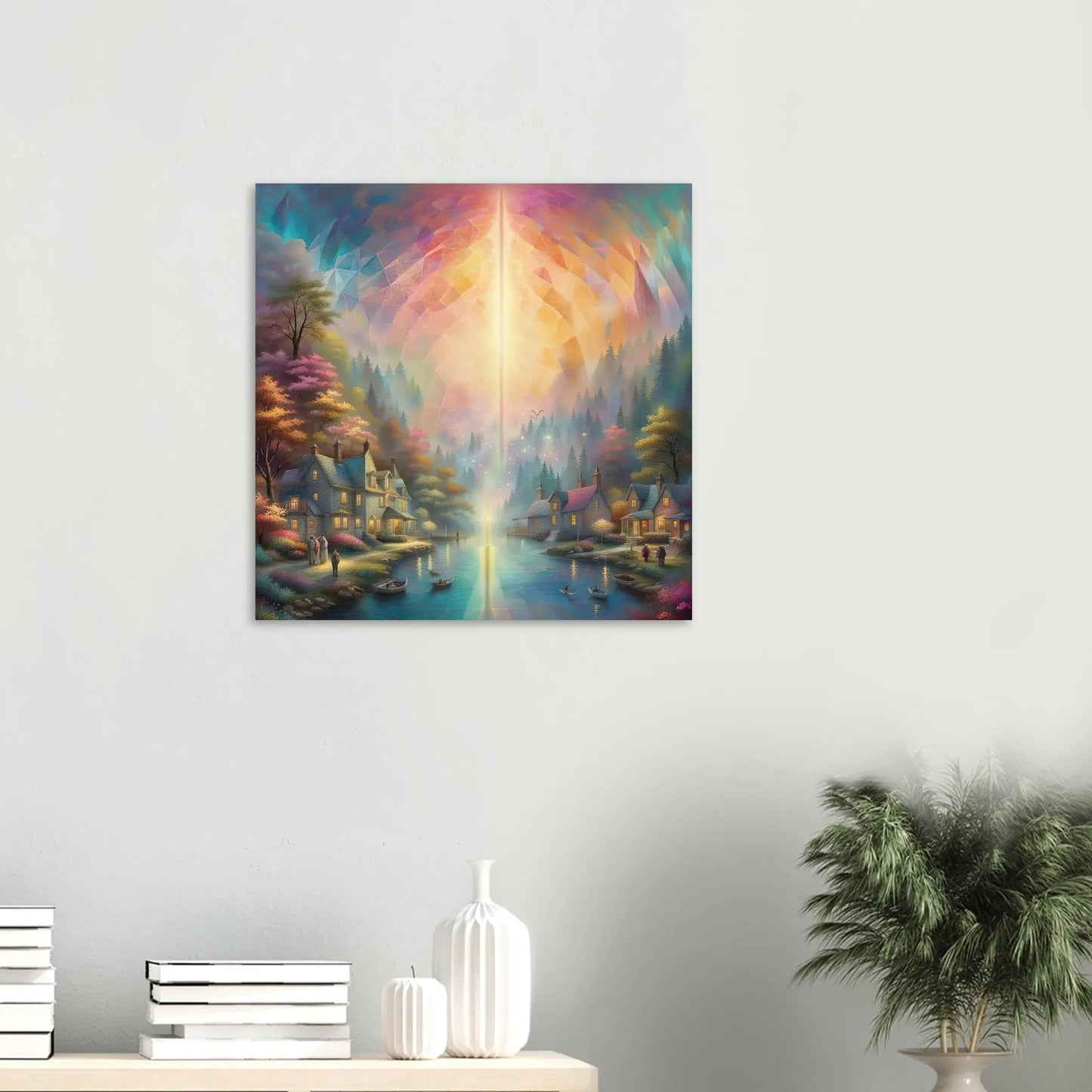 Aluminiumdruck - Surreale Landschaft - Digitaler Stil, KI-Kunst RolConArt