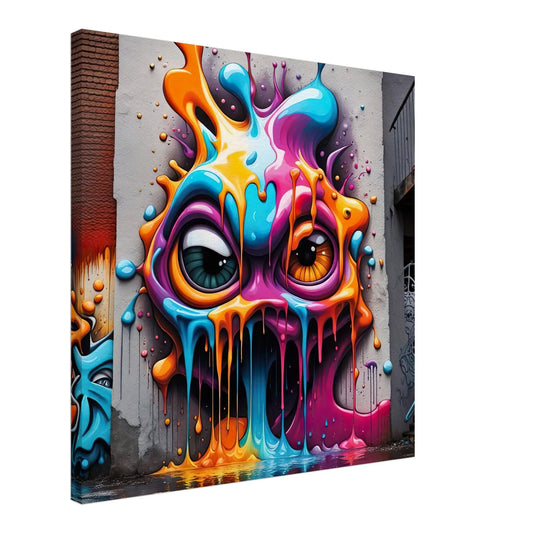 Leinwandbild - 3D Graffiti - Splash Art Stil, KI-Kunst - RolConArt, Splash Art,