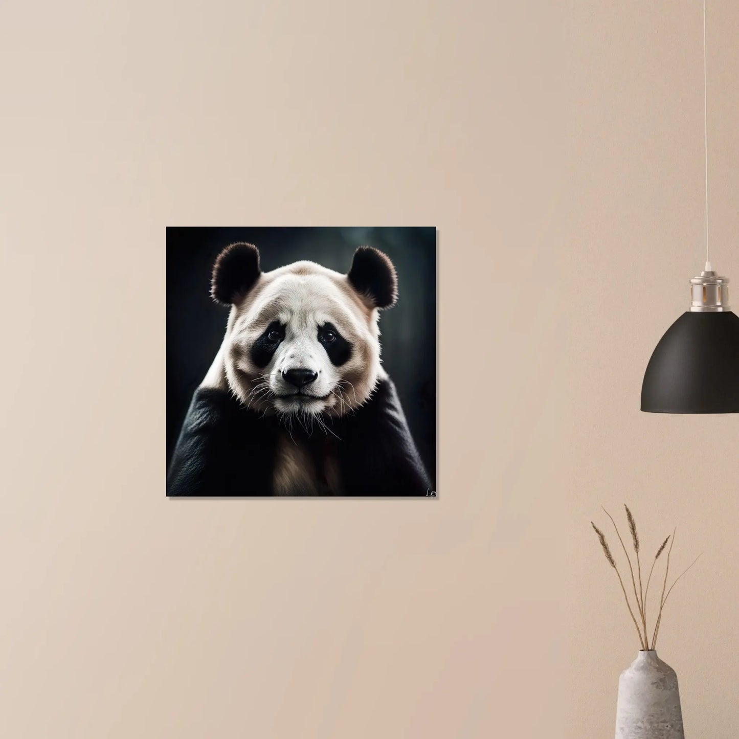Moderner Forex-Druck - Pandabär - Foto Stil, KI-Kunst RolConArt