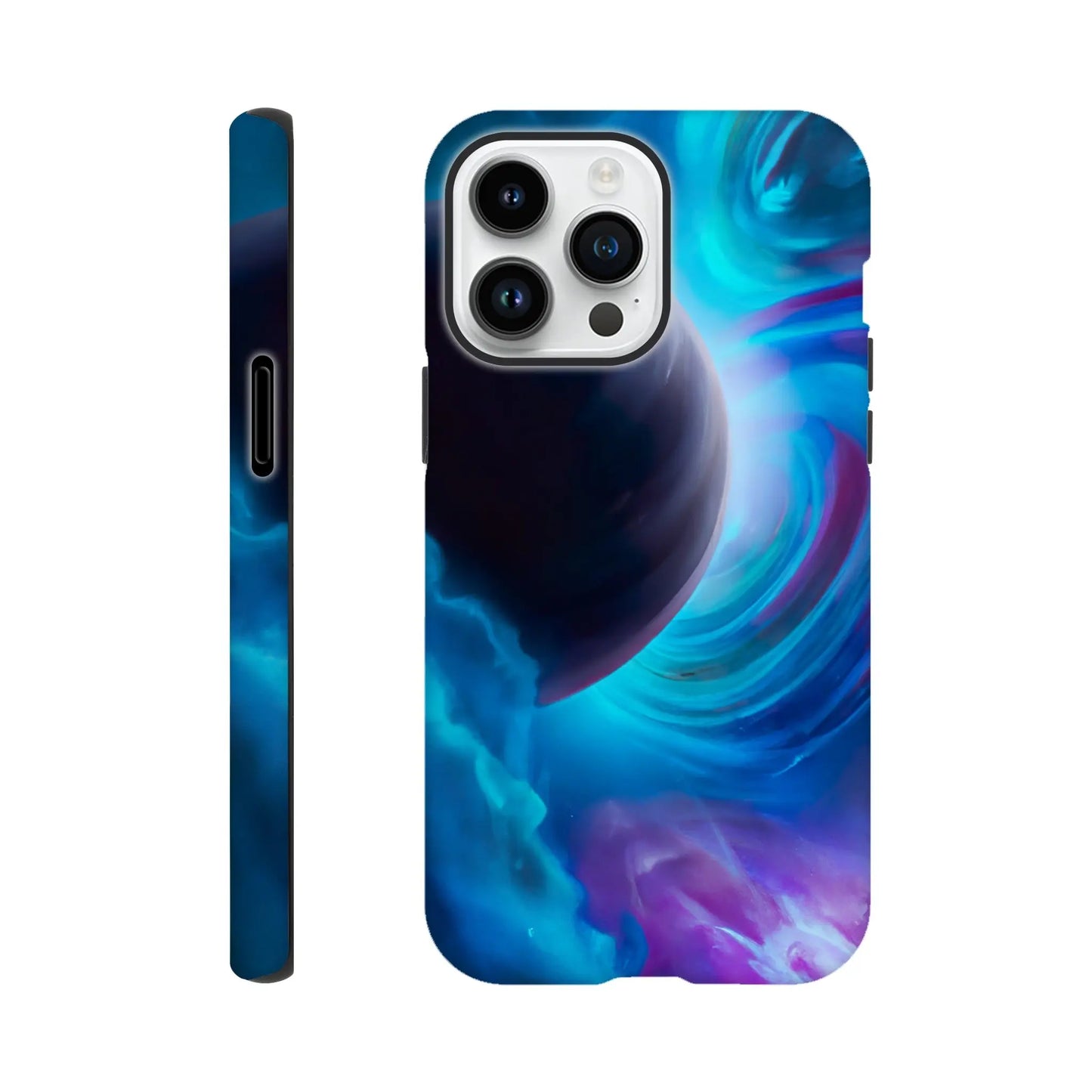 Smartphone-Hülle "Hart" - Weltraum - Malerischer Stil, KI-Kunst RolConArt, Sci-Fi, iPhone-14-Pro-Max