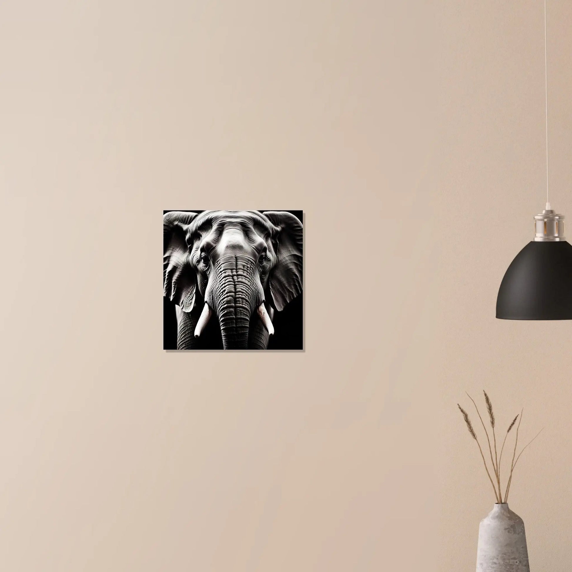 Moderner Forex-Druck - Elefant - Foto Stil, KI-Kunst RolConArt