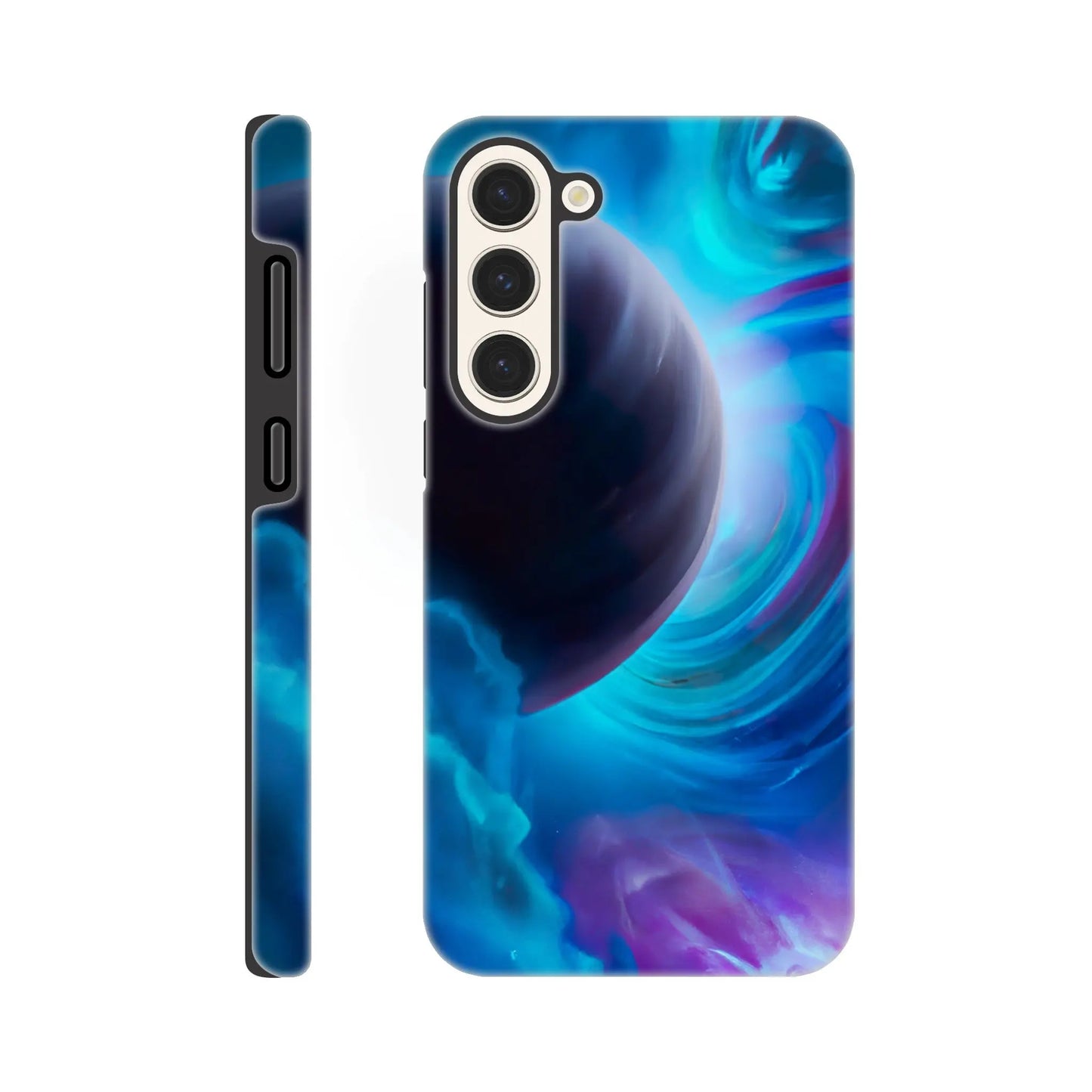 Smartphone-Hülle "Hart" - Weltraum - Malerischer Stil, KI-Kunst RolConArt, Sci-Fi, Galaxy-S23-Plus