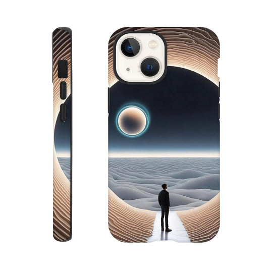 Smartphone-Hülle "Hart" - Weitblick - Digitaler Stil, KI-Kunst RolConArt, Sci-Fi, iPhone-13-Mini