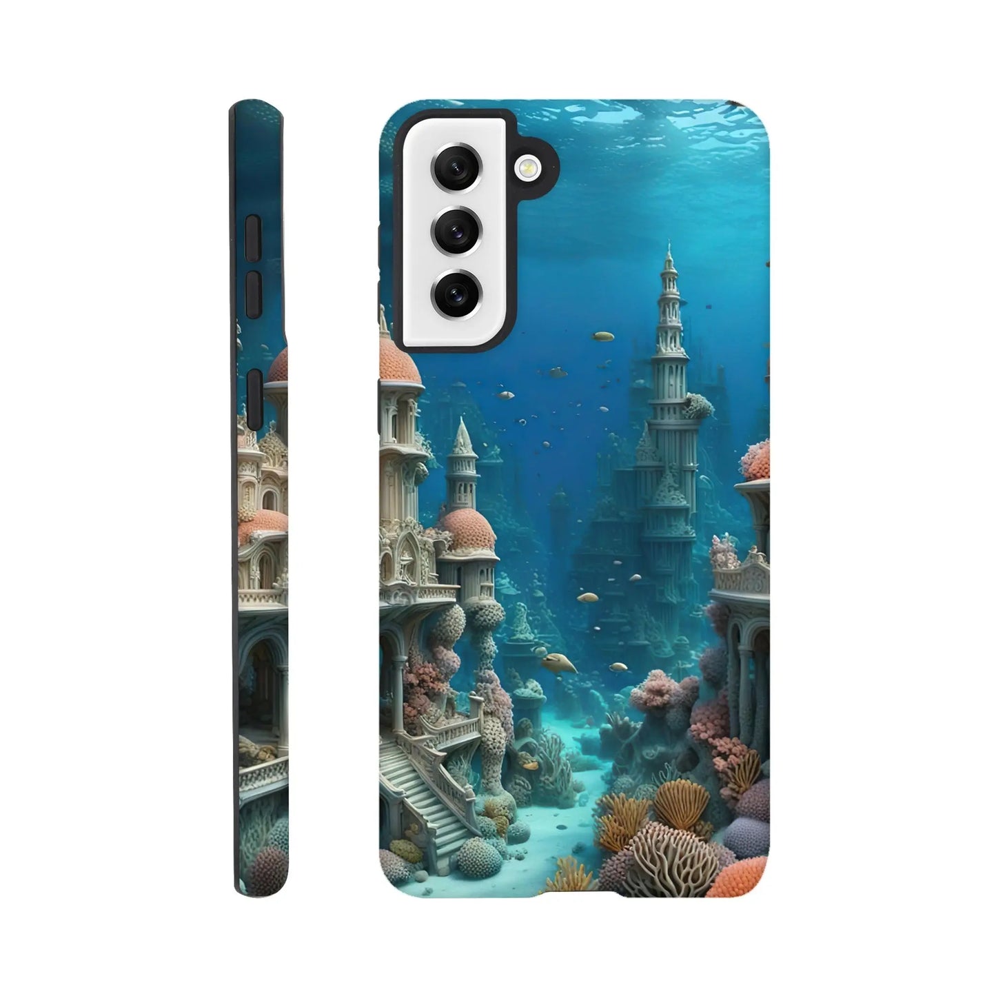 Smartphone-Hülle "Hart" - Unterwasserwelt - Digitaler Stil, KI-Kunst RolConArt, Unterwasserlandschaften, Galaxy-S21-Plus