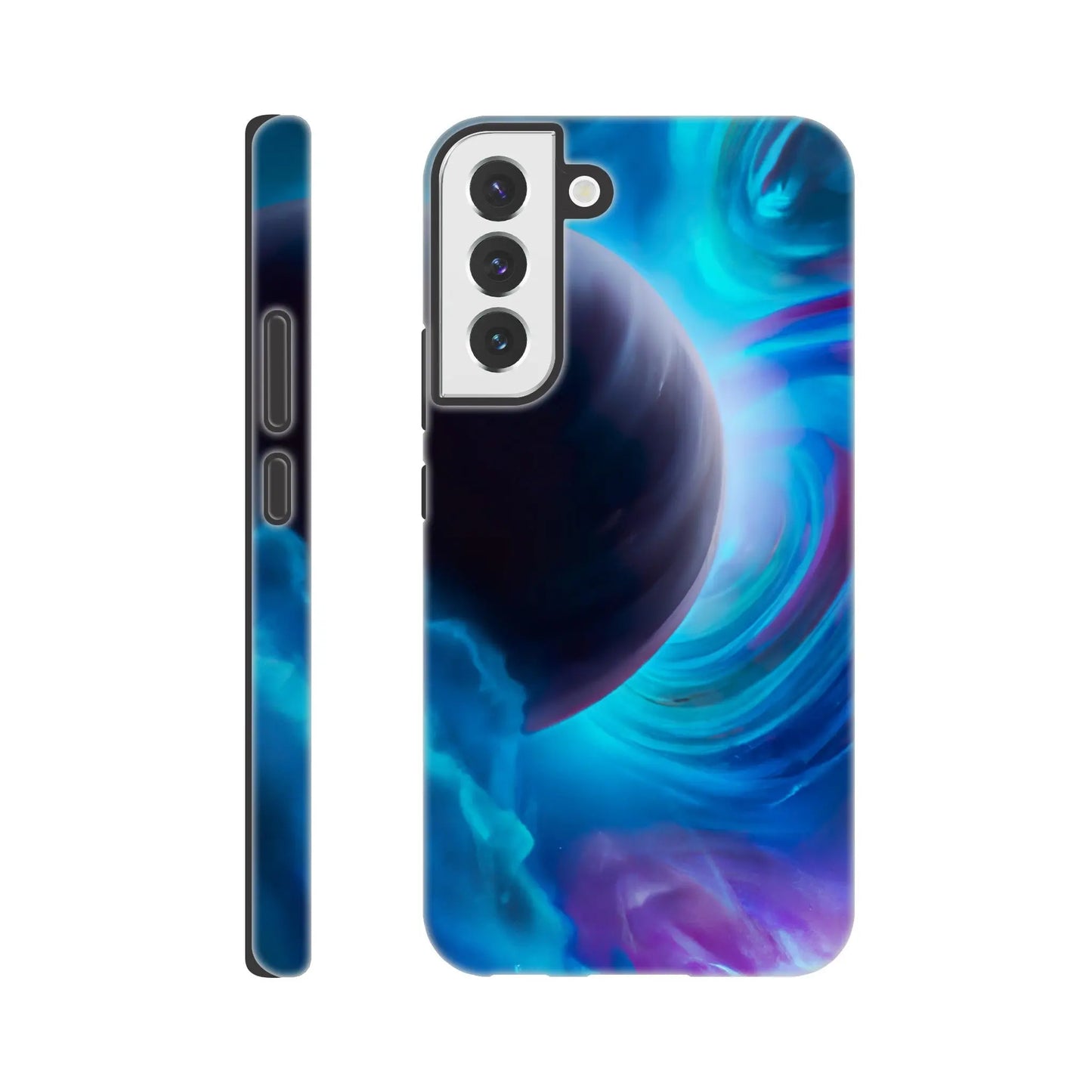 Smartphone-Hülle "Hart" - Weltraum - Malerischer Stil, KI-Kunst RolConArt, Sci-Fi, Galaxy-S22-Plus