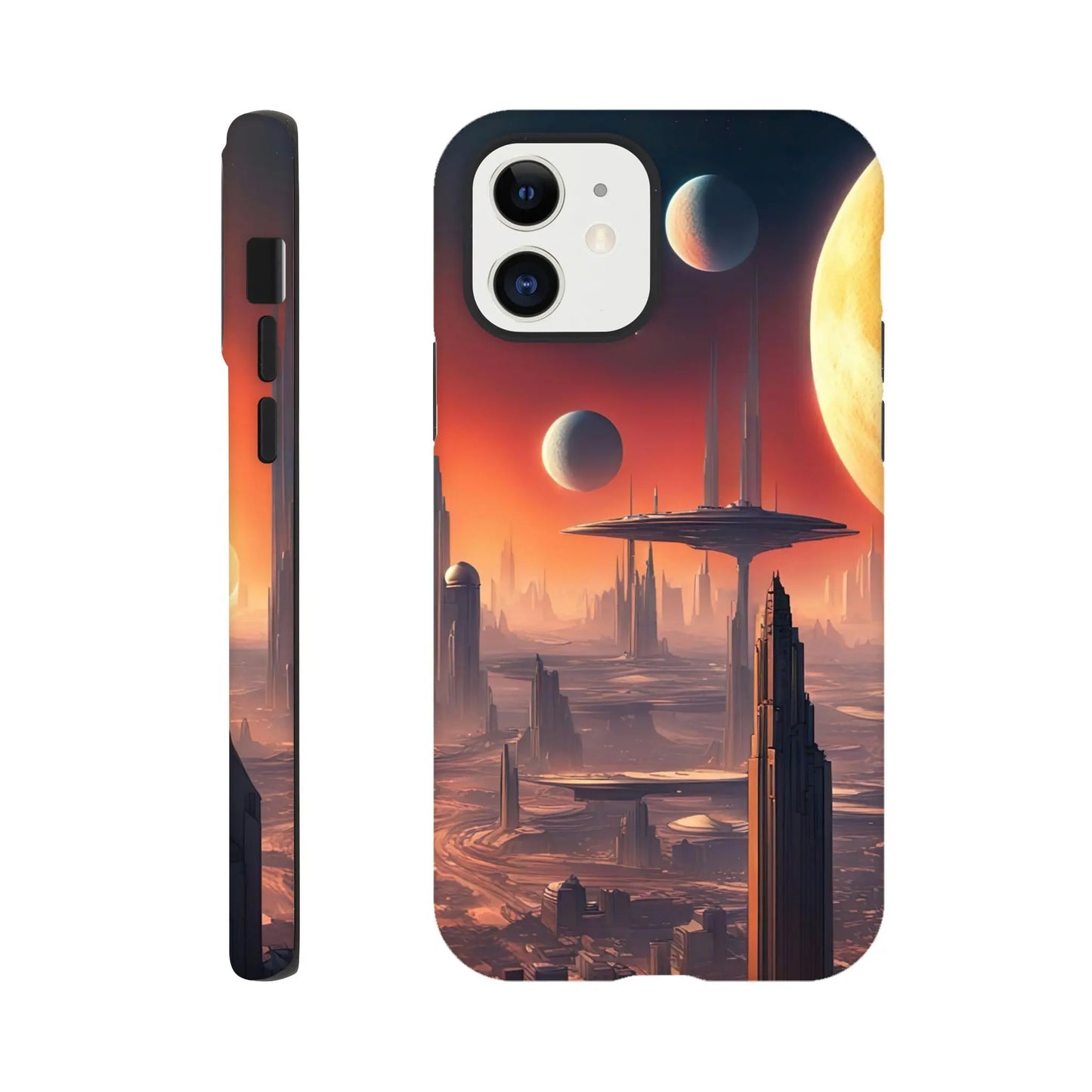 Smartphone-Hülle "Hart" - Andere Welt - Digitaler Stil, KI-Kunst RolConArt, Sci-Fi, iPhone-12