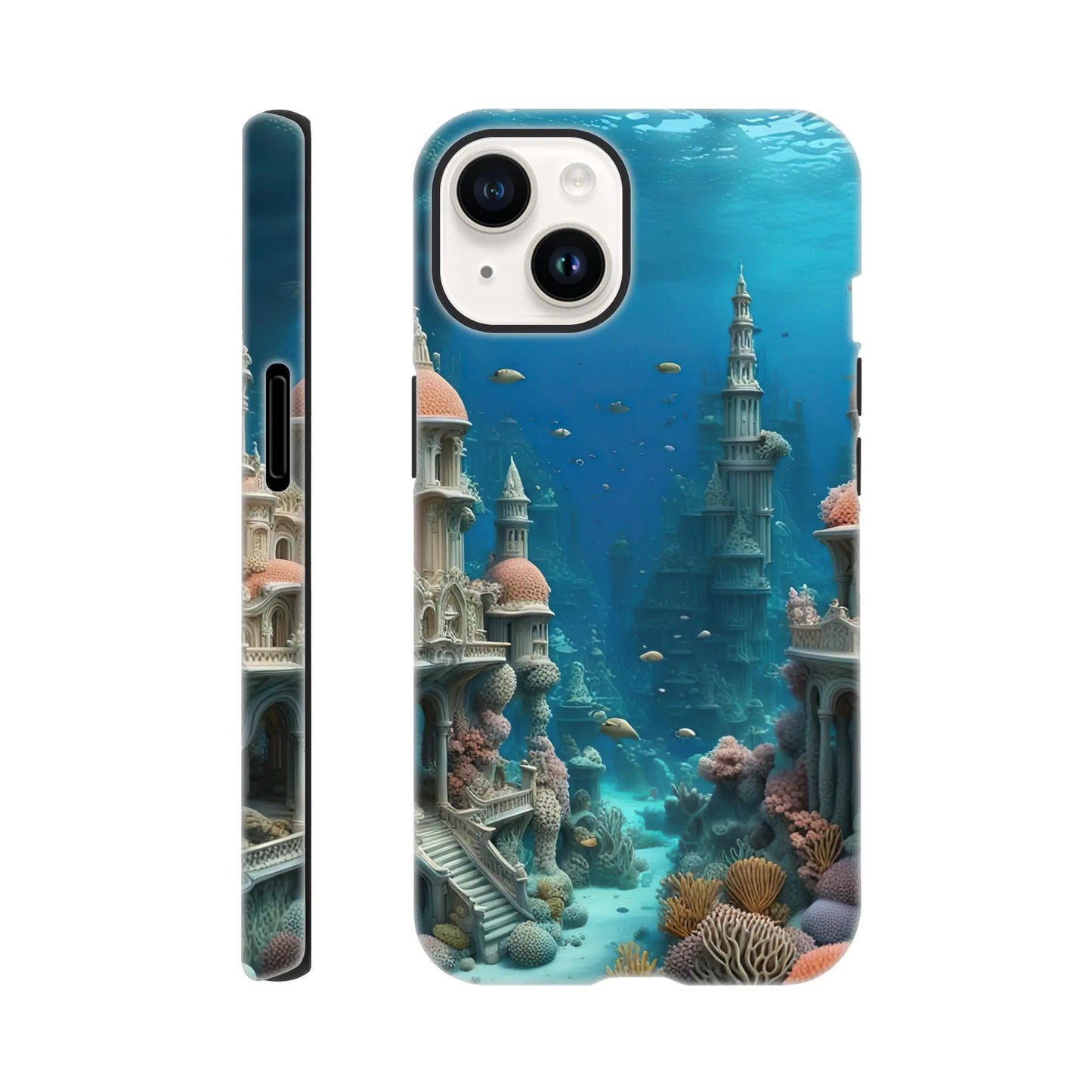 Smartphone-Hülle "Hart" - Unterwasserwelt - Digitaler Stil, KI-Kunst RolConArt, Unterwasserlandschaften, iPhone-14