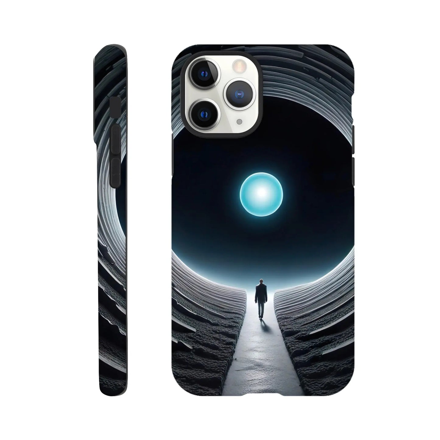 Smartphone-Hülle "Hart" - Weitblick - Digitaler Stil, KI-Kunst RolConArt, Sci-Fi, iPhone-11-Pro