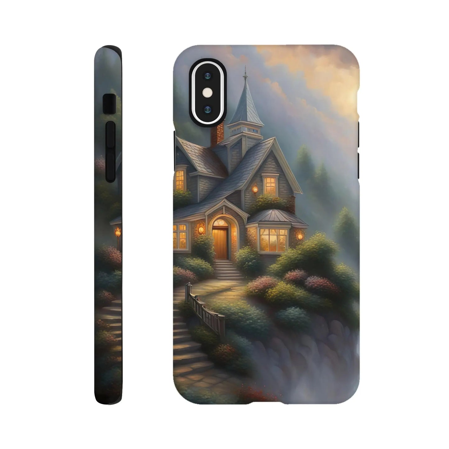 Smartphone-Hülle "Hart" - Traumlandschaft - Digitaler Stil, KI-Kunst RolConArt, Surreale Landschaften, iPhone-XS