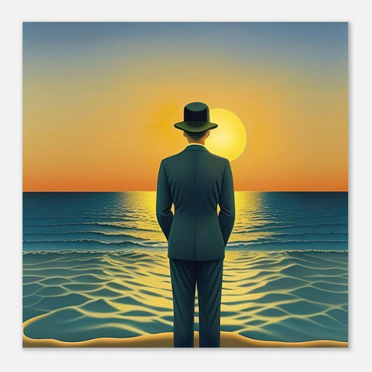 Moderner Forex-Druck - Meerblick - Digitaler Stil, KI-Kunst - RolConArt, Landschaften,