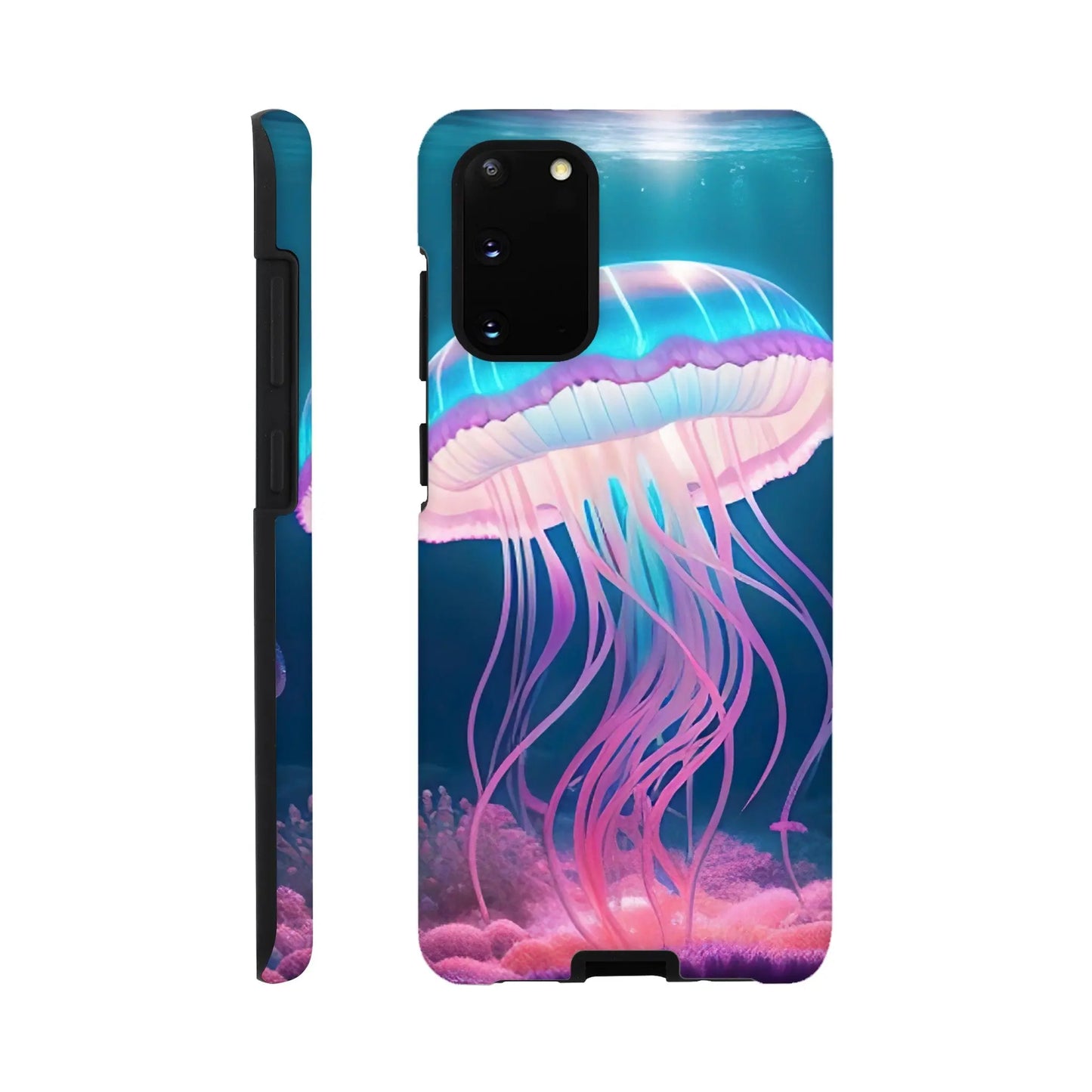 Smartphone-Hülle "Hart" - Qualle - Digitaler Stil, KI-Kunst RolConArt, Unterwasserlandschaften, Galaxy-S20