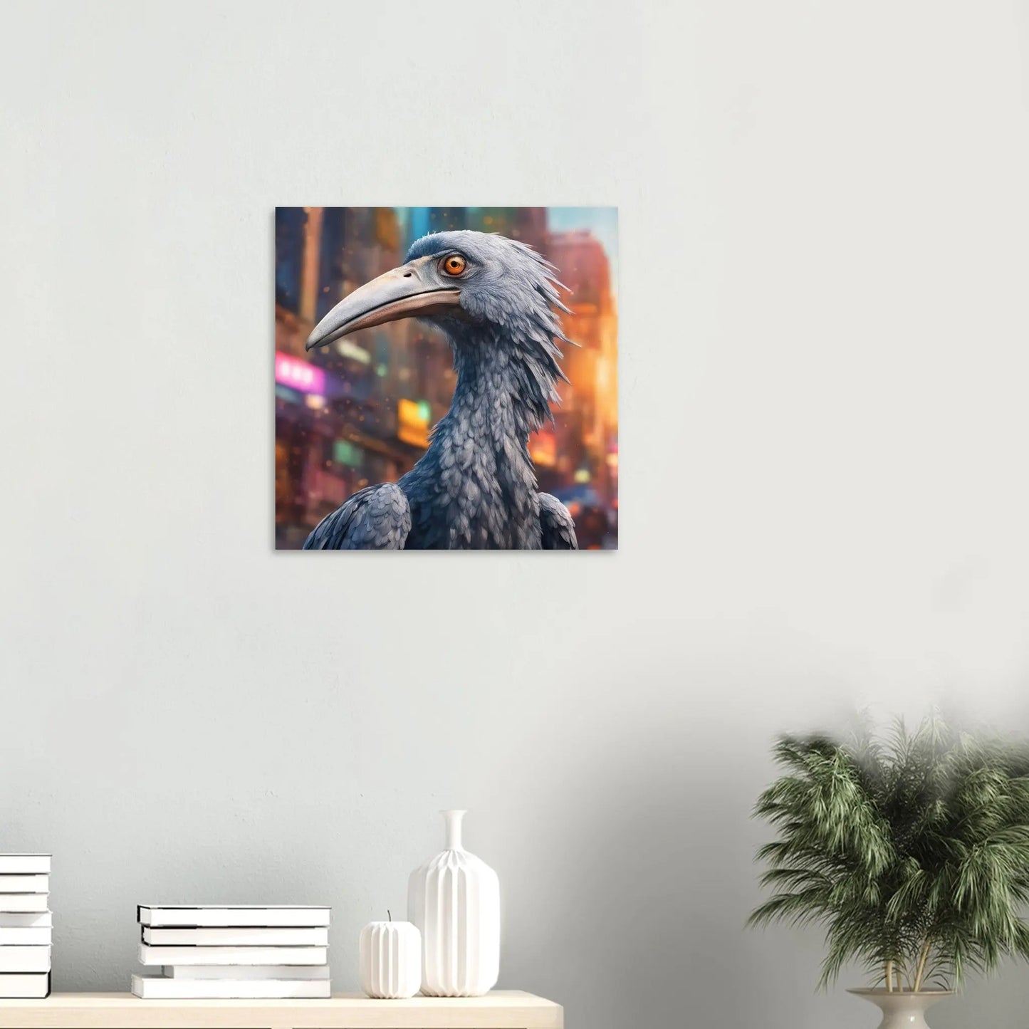 Moderner Forex-Druck - Fantasie Vogel - Foto Stil, KI-Kunst RolConArt