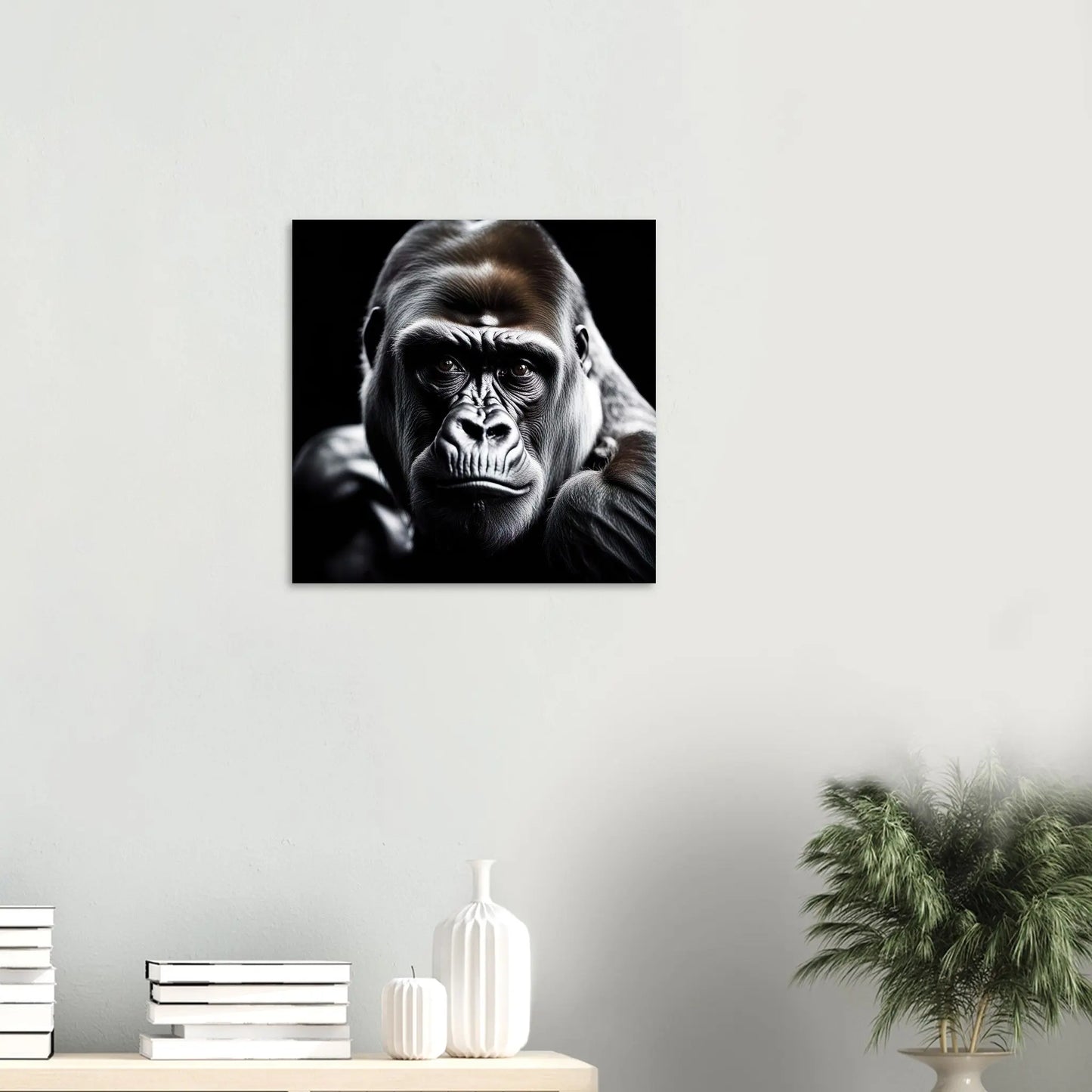 Aluminiumdruck - Gorilla - Foto Stil, KI-Kunst RolConArt