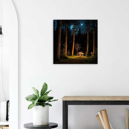 Aluminiumdruck - Zwischen Nacht und Traum - Foto Stil, KI-Kunst, Surreale Landschaften,  - RolConArt