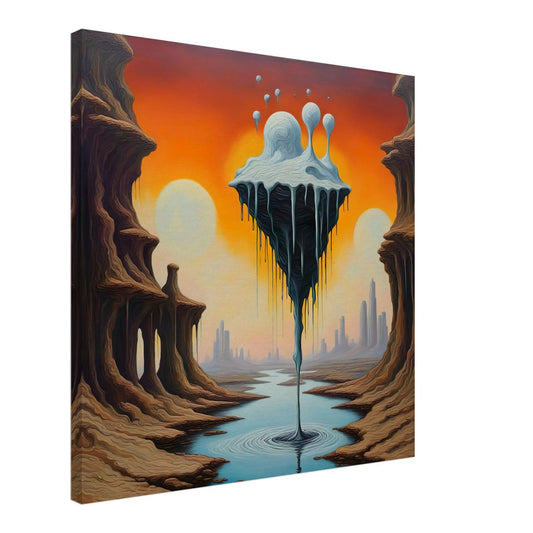 Leinwandbild - Surreale Landschaft - Digitaler Stil, KI-Kunst, Surreale Landschaften,  - RolConArt