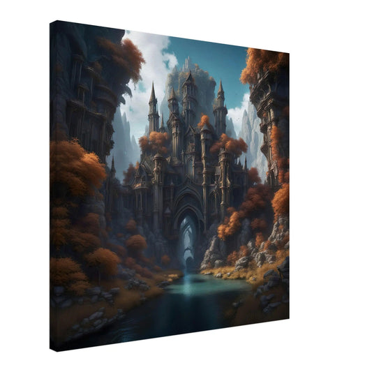 Leinwandbild - Surreale Landschaft - Digitaler Stil, KI-Kunst, Surreale Landschaften,  - RolConArt