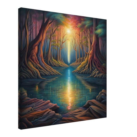 Leinwandbild - Surreale Landschaft - Digitaler Stil, KI-Kunst, Surreale Landschaften,  - RolConArt