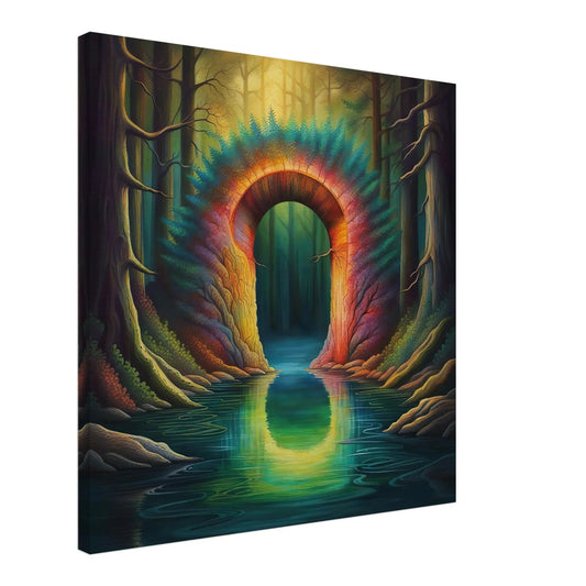 Leinwandbild - Surreale Landschaft - Digitaler Stil, KI-Kunst, Surreale Landschaften,  - RolConArt