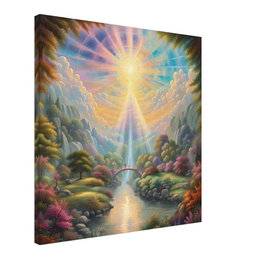 Leinwandbild - Surreale Landschaft - Digitaler Stil, KI-Kunst, Surreale Landschaften,  - RolConArt