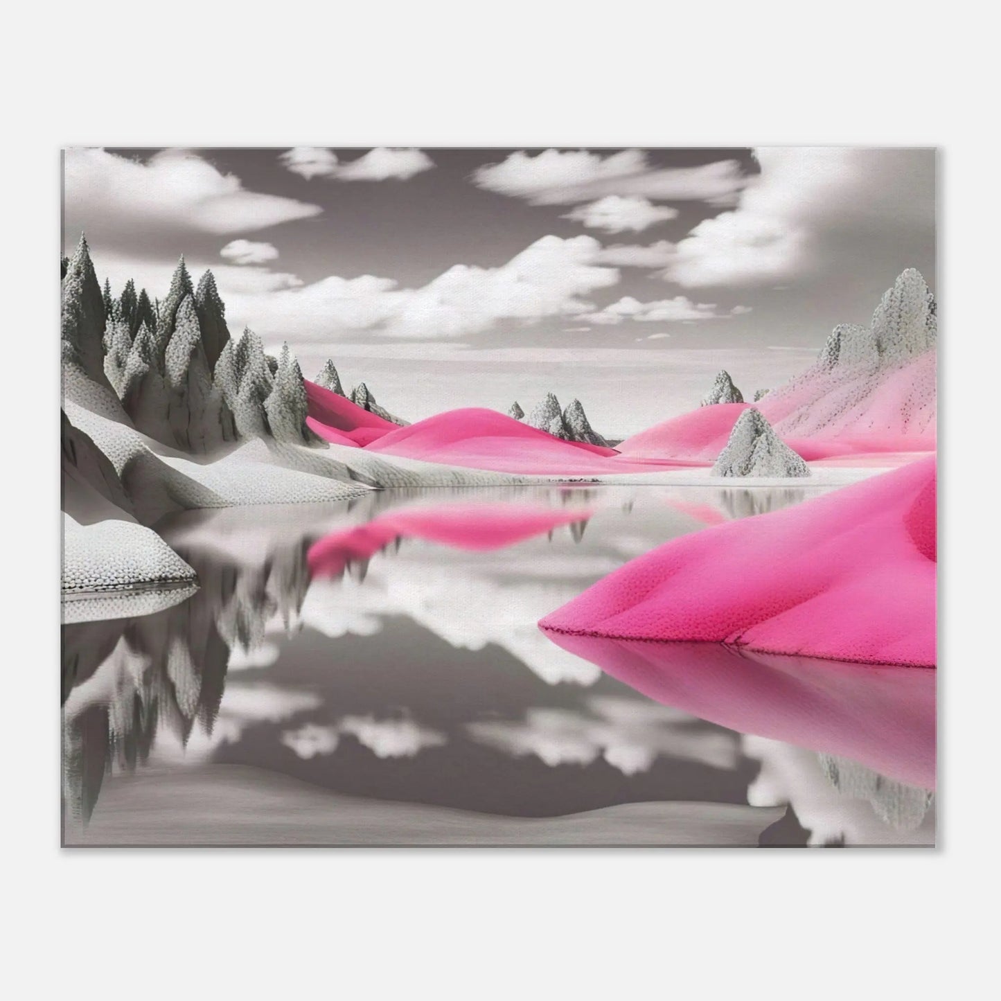 Leinwandbild - Surreale Landschaft - Digitaler Stil, KI-Kunst, Surreale Landschaften, 60x75-cm-24x30 - RolConArt