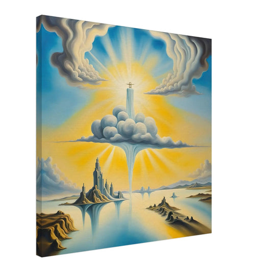 Leinwandbild - Surreale Landschaft - Malerischer Stil, KI-Kunst, Surreale Landschaften,  - RolConArt