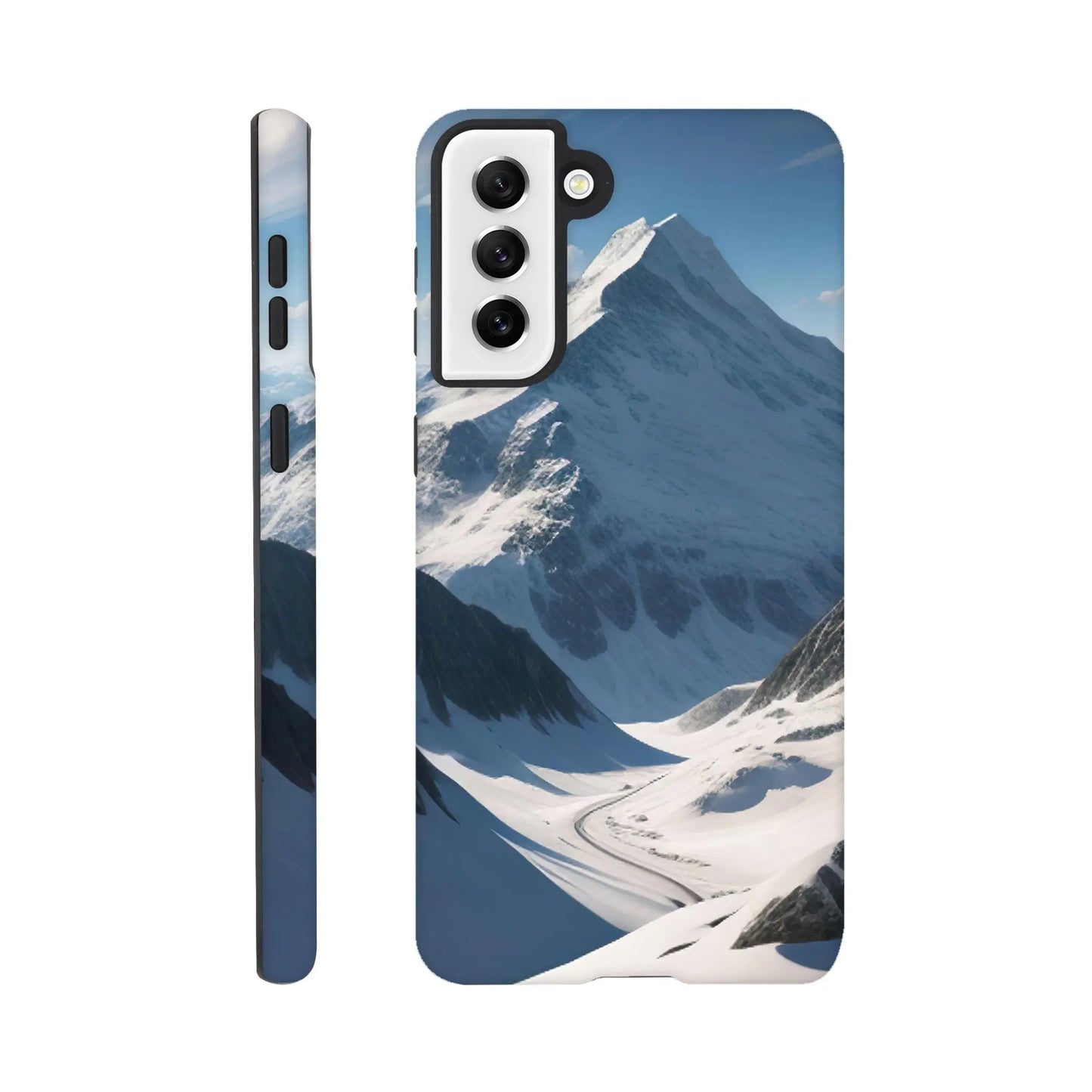 Smartphone-Hülle "Hart" - Berglandschaft - Foto Stil, KI-Kunst, Landschaften, Galaxy-S21-Plus - RolConArt
