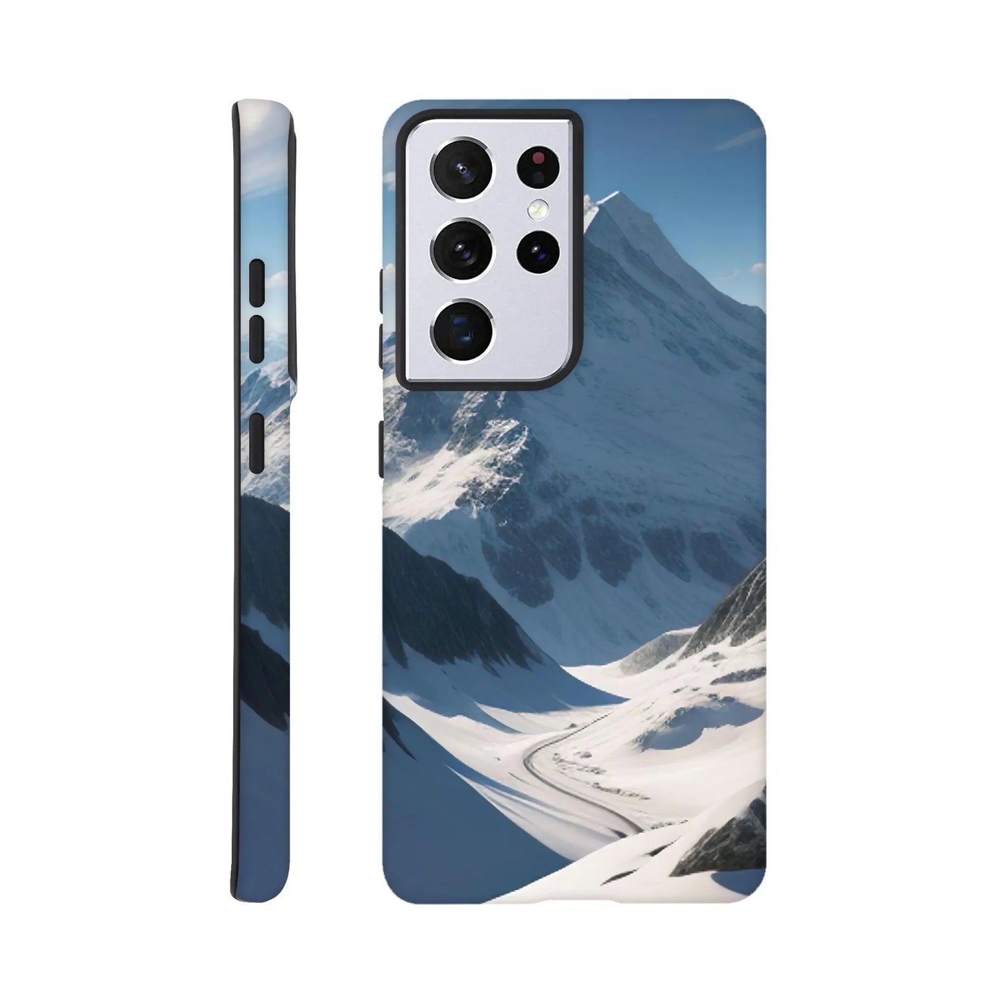 Smartphone-Hülle "Hart" - Berglandschaft - Foto Stil, KI-Kunst, Landschaften, Galaxy-S21-Ultra - RolConArt