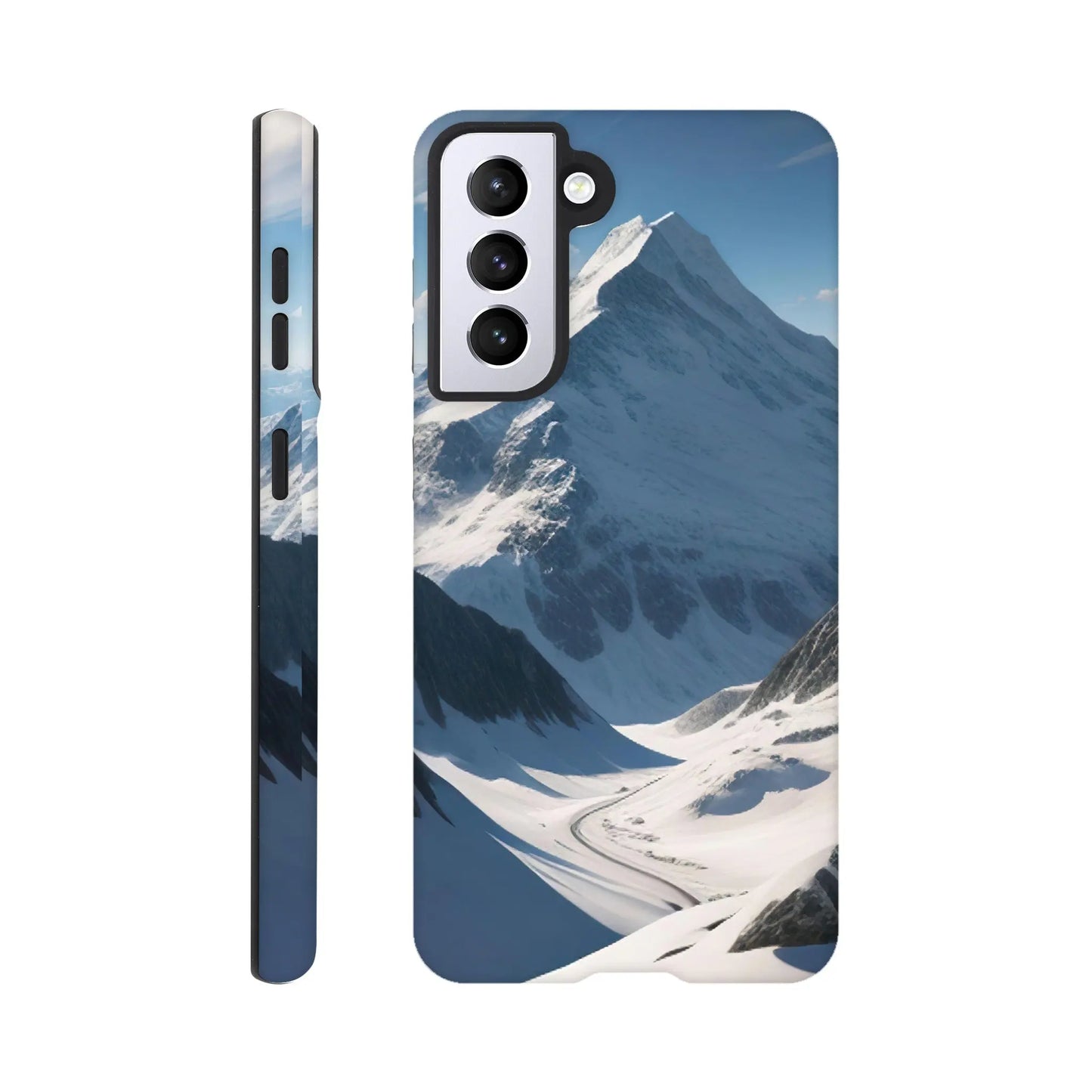 Smartphone-Hülle "Hart" - Berglandschaft - Foto Stil, KI-Kunst, Landschaften, Galaxy-S21 - RolConArt