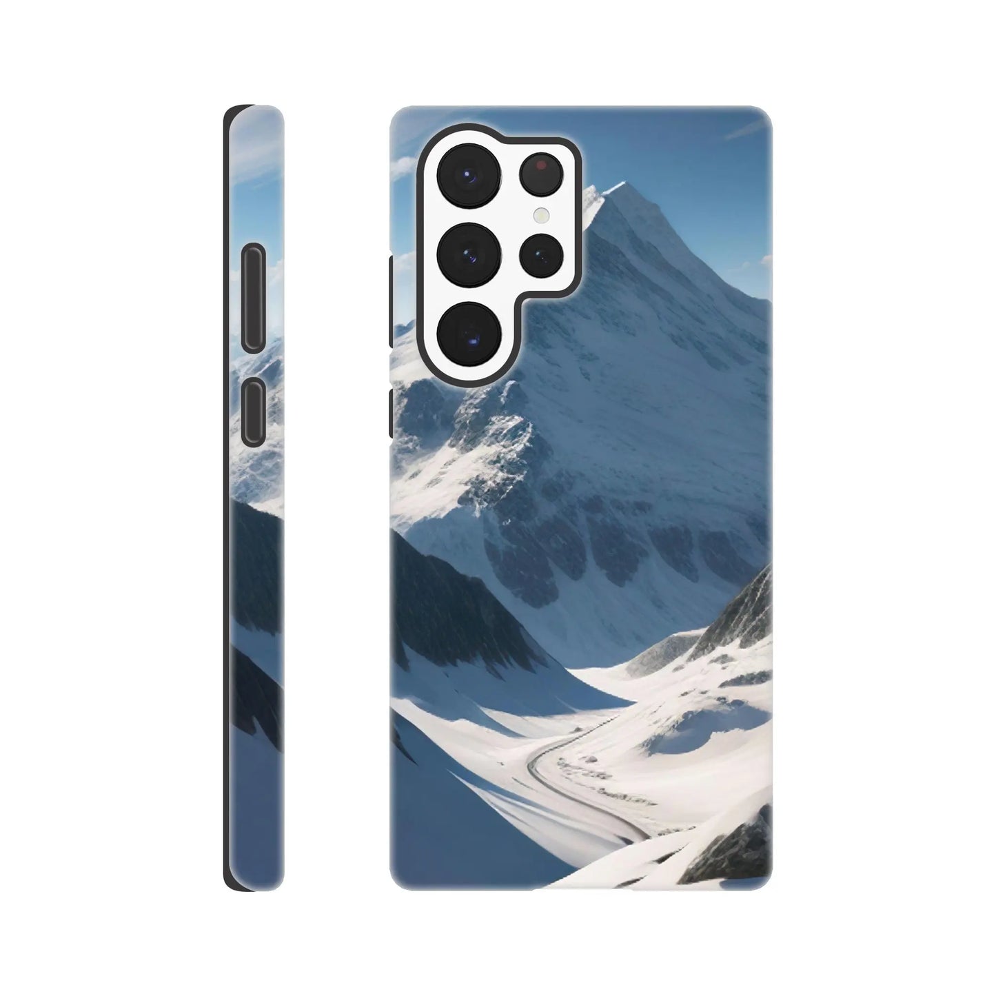 Smartphone-Hülle "Hart" - Berglandschaft - Foto Stil, KI-Kunst, Landschaften, Galaxy-S22-Ultra - RolConArt
