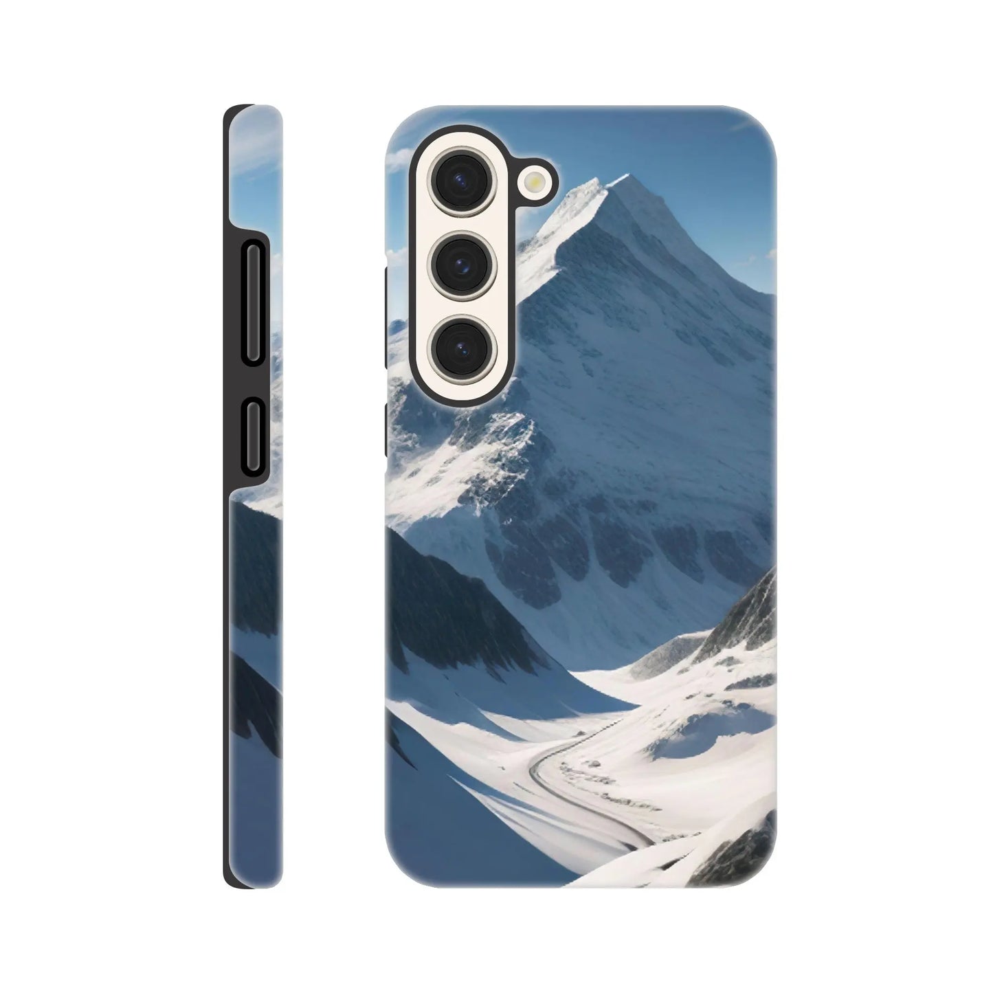 Smartphone-Hülle "Hart" - Berglandschaft - Foto Stil, KI-Kunst, Landschaften, Galaxy-S23 - RolConArt