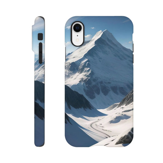 Smartphone-Hülle "Hart" - Berglandschaft - Foto Stil, KI-Kunst, Landschaften, iPhone-XR - RolConArt