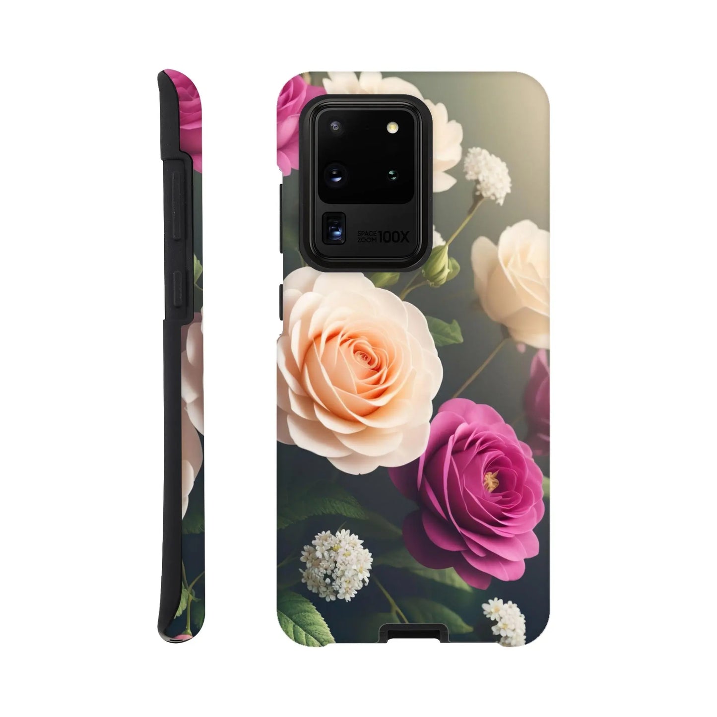 Smartphone-Hülle "Hart" - Blumen Vielfalt - Foto Stil, KI-Kunst, Pflanzen, Galaxy-S20-Ultra - RolConArt