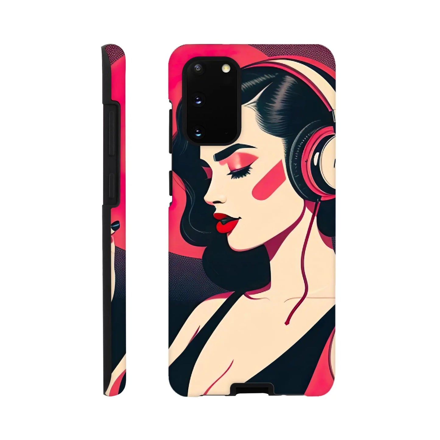 Smartphone-Hülle "Hart" - Frauenporträt im Retro Stil, KI-Kunst, Retro - Porträts, Galaxy-S20 - RolConArt