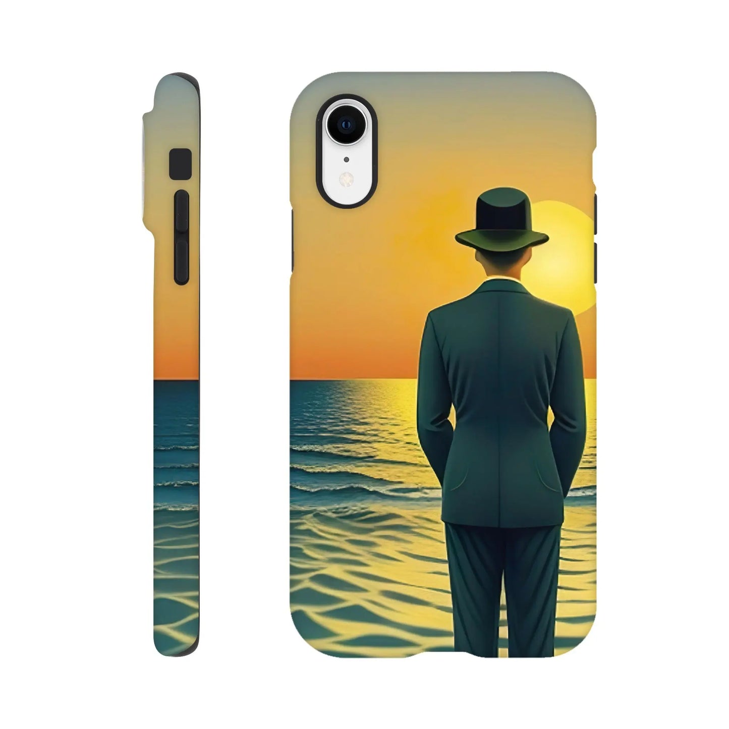 Smartphone-Hülle "Hart" - Meerblick - Digitaler Stil, KI-Kunst, Landschaften, iPhone-XR - RolConArt