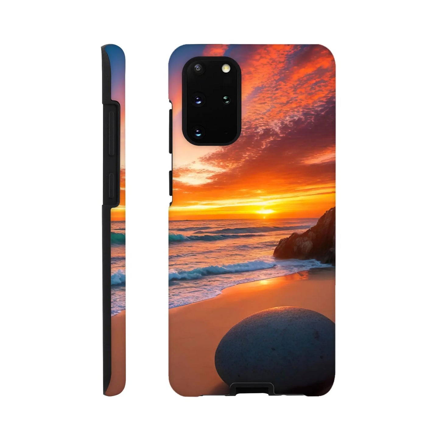 Smartphone-Hülle "Hart" - Strandlandschaft - Foto Stil, KI-Kunst, Landschaften, Galaxy-S20-Plus - RolConArt