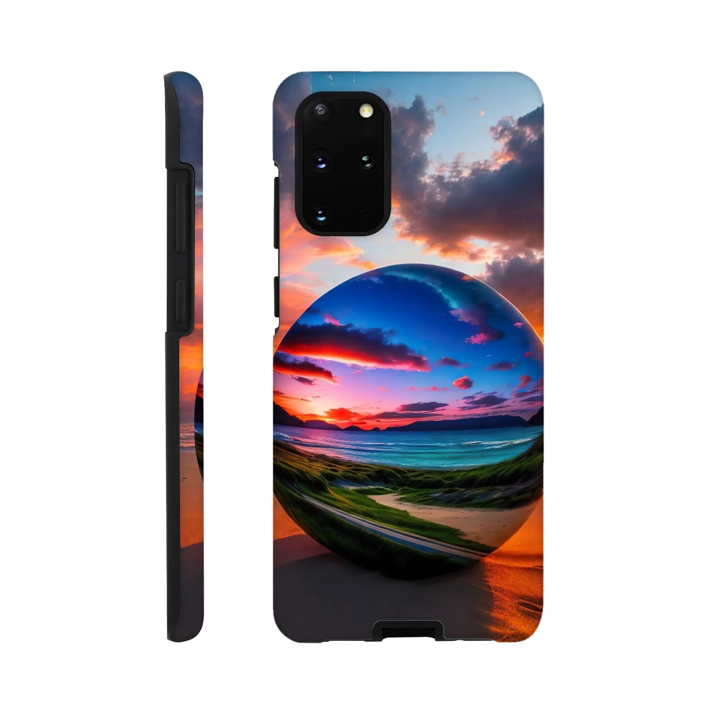 Smartphone-Hülle "Hart" - Strandlandschaft - Foto Stil, KI-Kunst, Landschaften, Galaxy-S20-Plus - RolConArt