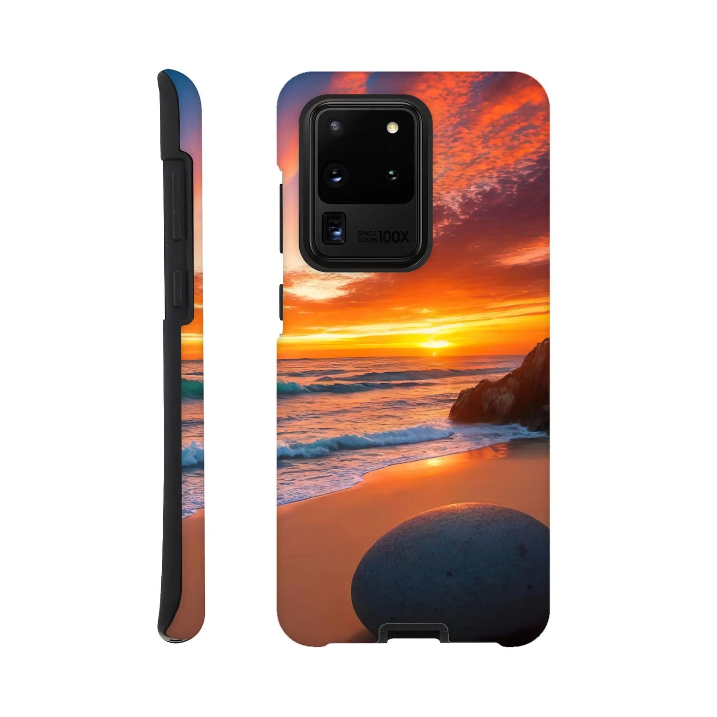 Smartphone-Hülle "Hart" - Strandlandschaft - Foto Stil, KI-Kunst, Landschaften, Galaxy-S20-Ultra - RolConArt