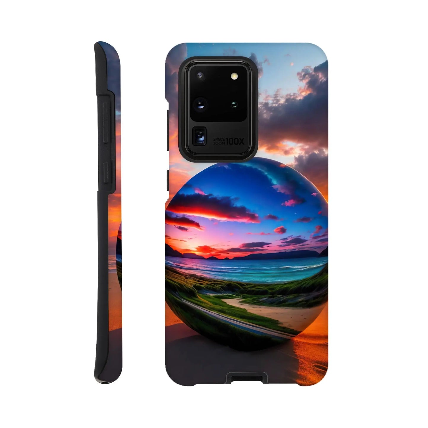 Smartphone-Hülle "Hart" - Strandlandschaft - Foto Stil, KI-Kunst, Landschaften, Galaxy-S20-Ultra - RolConArt