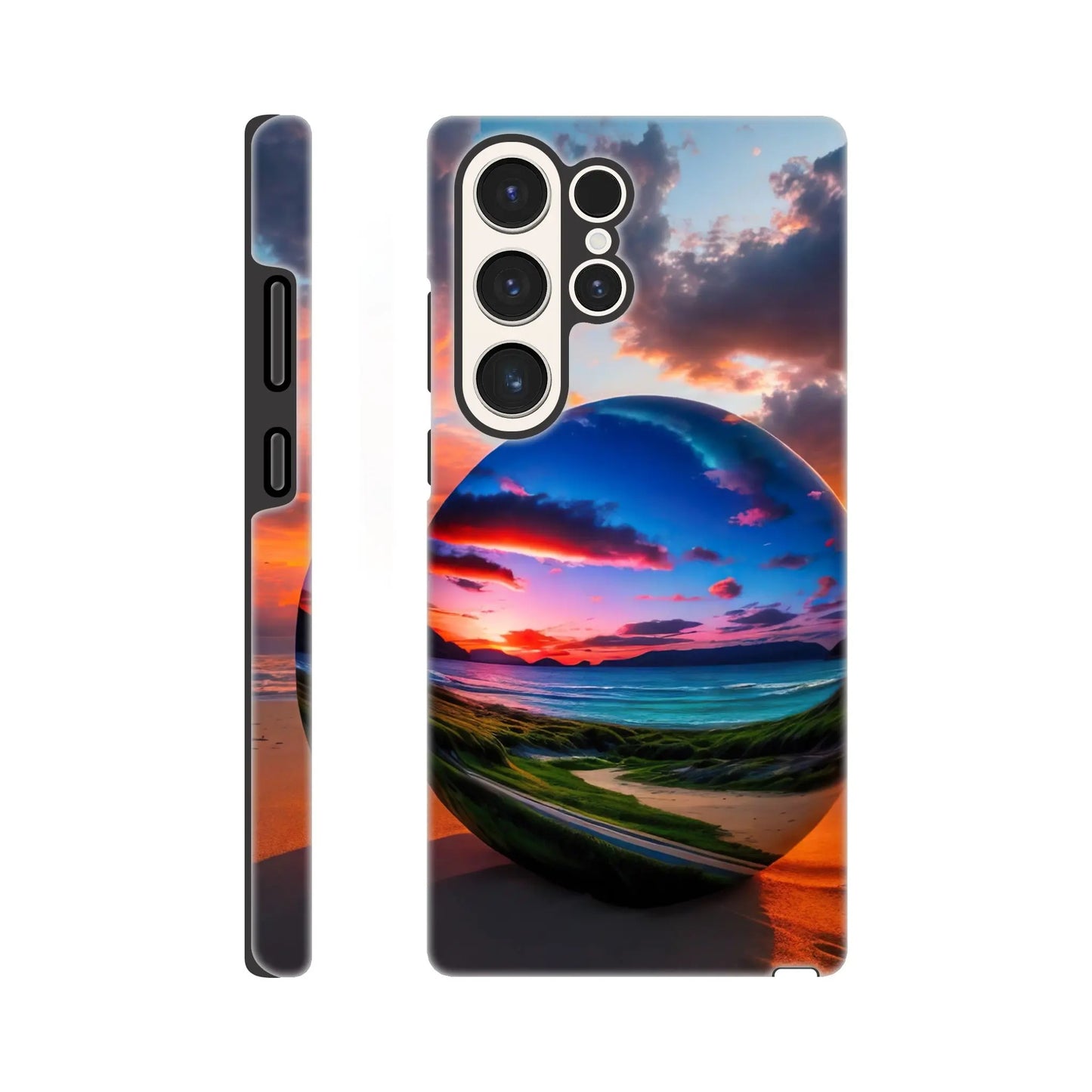 Smartphone-Hülle "Hart" - Strandlandschaft - Foto Stil, KI-Kunst, Landschaften, Galaxy-S23-Ultra - RolConArt