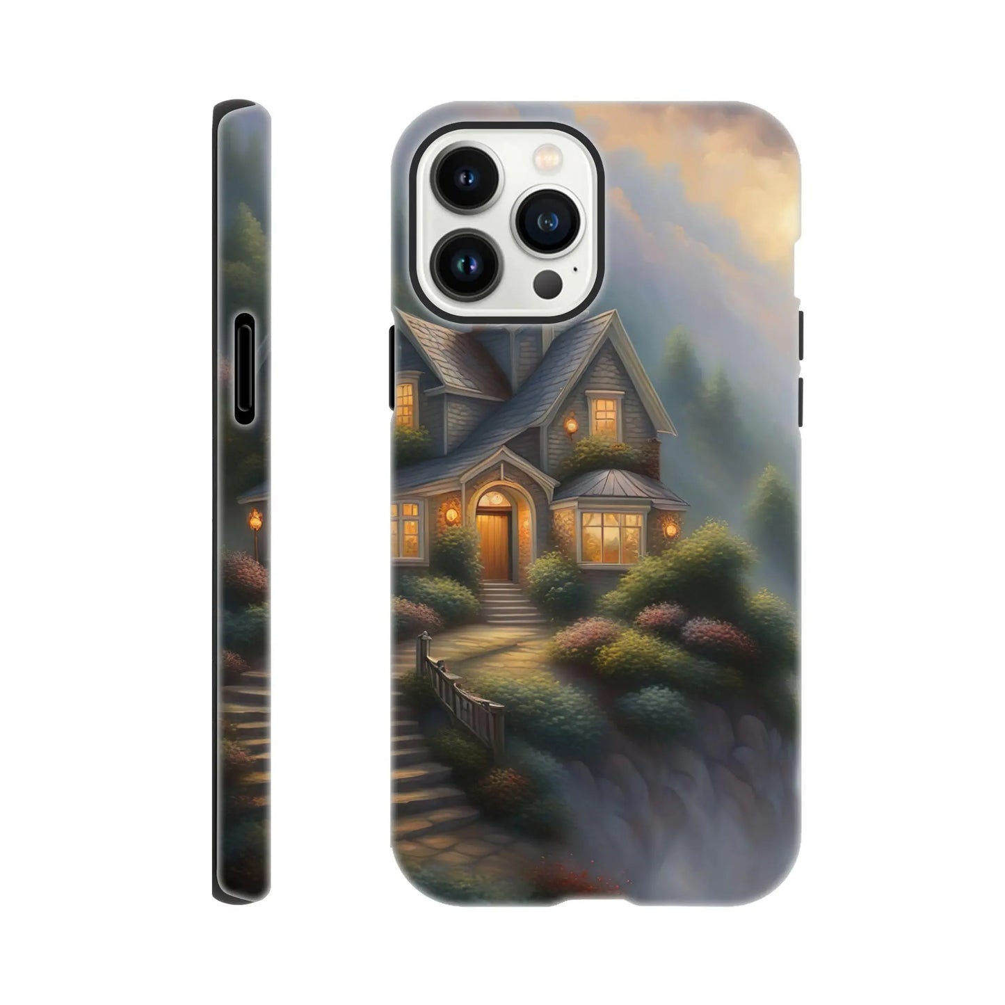 Smartphone-Hülle "Hart" - Traumlandschaft - Digitaler Stil, KI-Kunst RolConArt, Surreale Landschaften, iPhone-13-Pro-Max