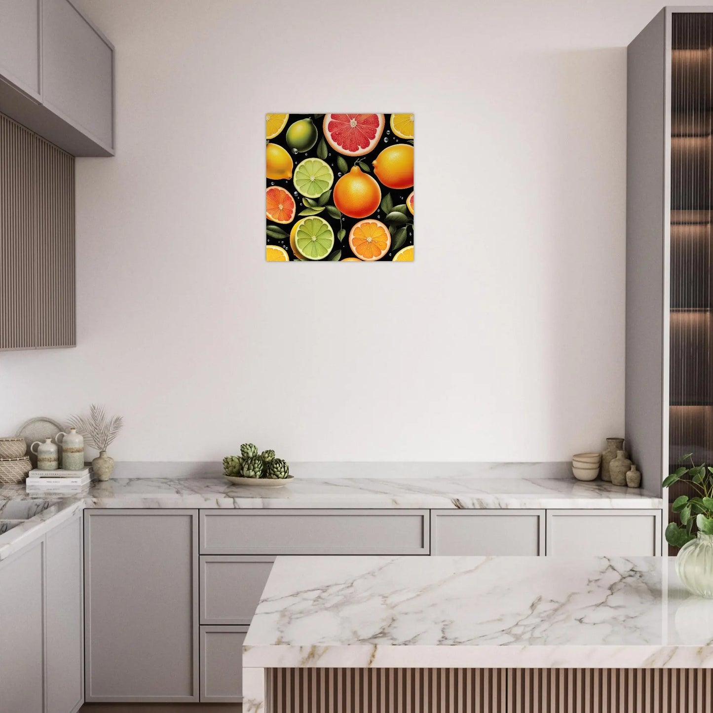 Moderner Forex-Druck - Fruchtige Vielfalt - Digitaler Stil, KI-Kunst RolConArt