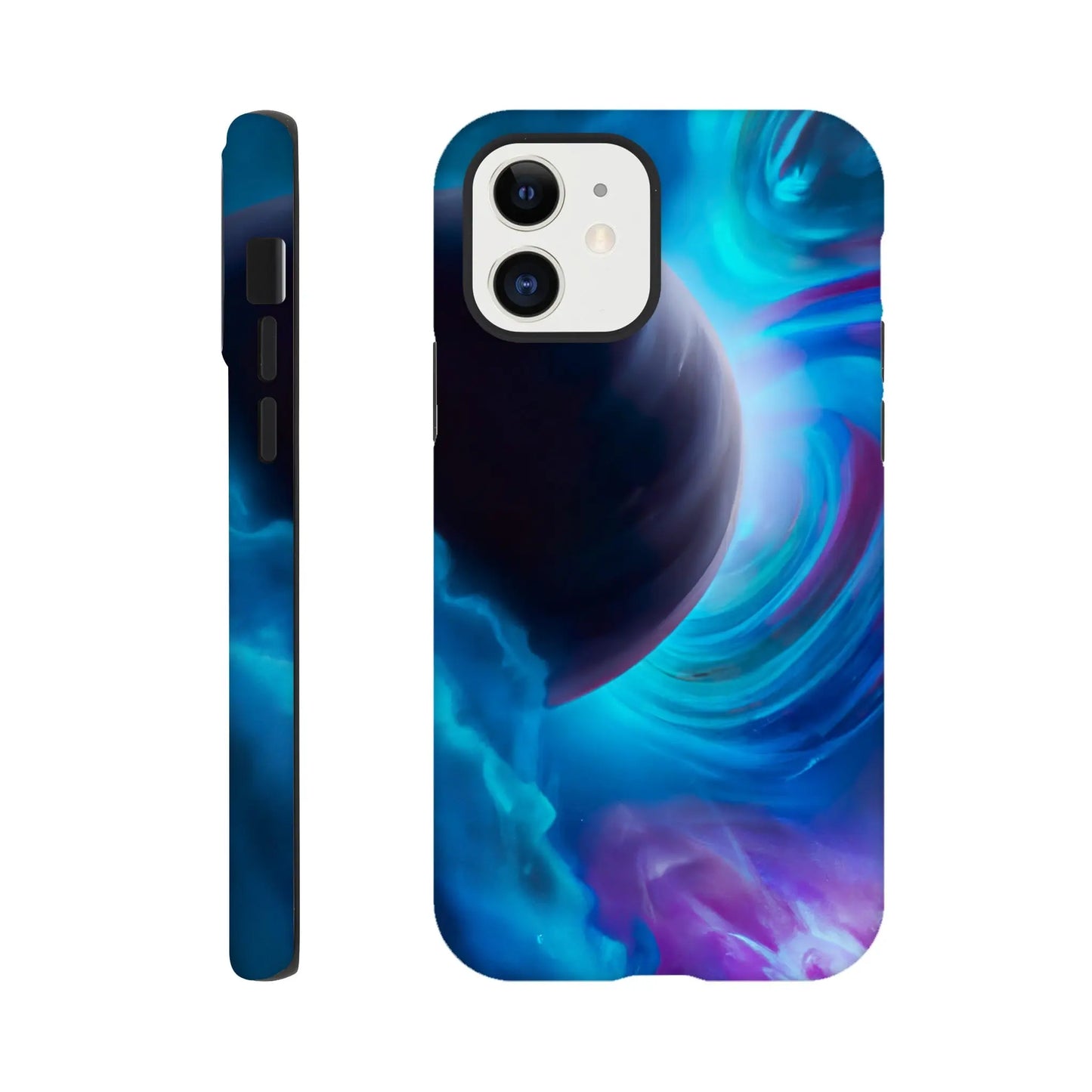 Smartphone-Hülle "Hart" - Weltraum - Malerischer Stil, KI-Kunst RolConArt, Sci-Fi, iPhone-12