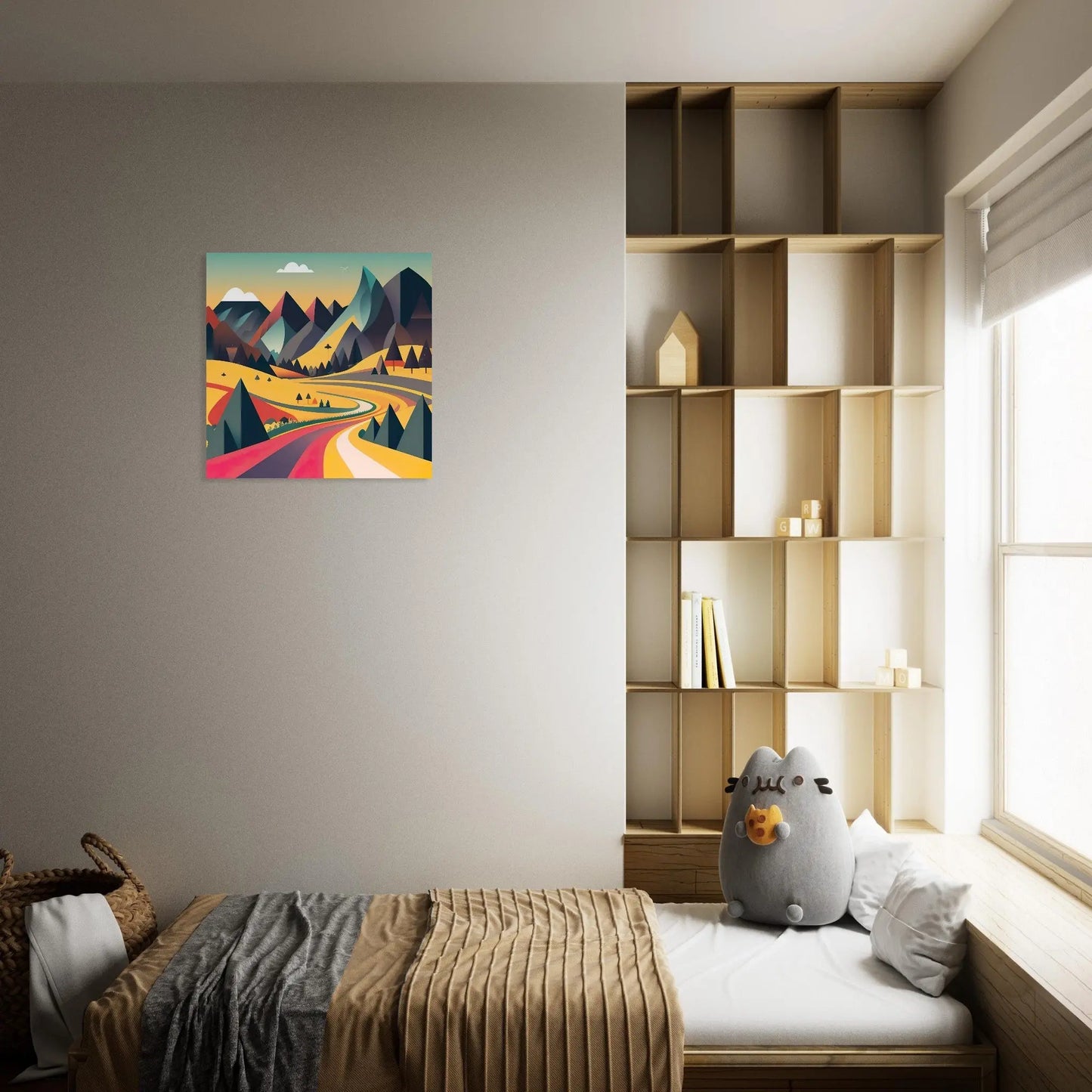 Moderner Forex-Druck - Landschaft - Digitaler Stil, KI-Kunst - RolConArt, Landschaften,